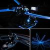 Blue 5M LED Car Optic Fiber Interior Neon Wire Strip USB Atmosphere Light Lamp