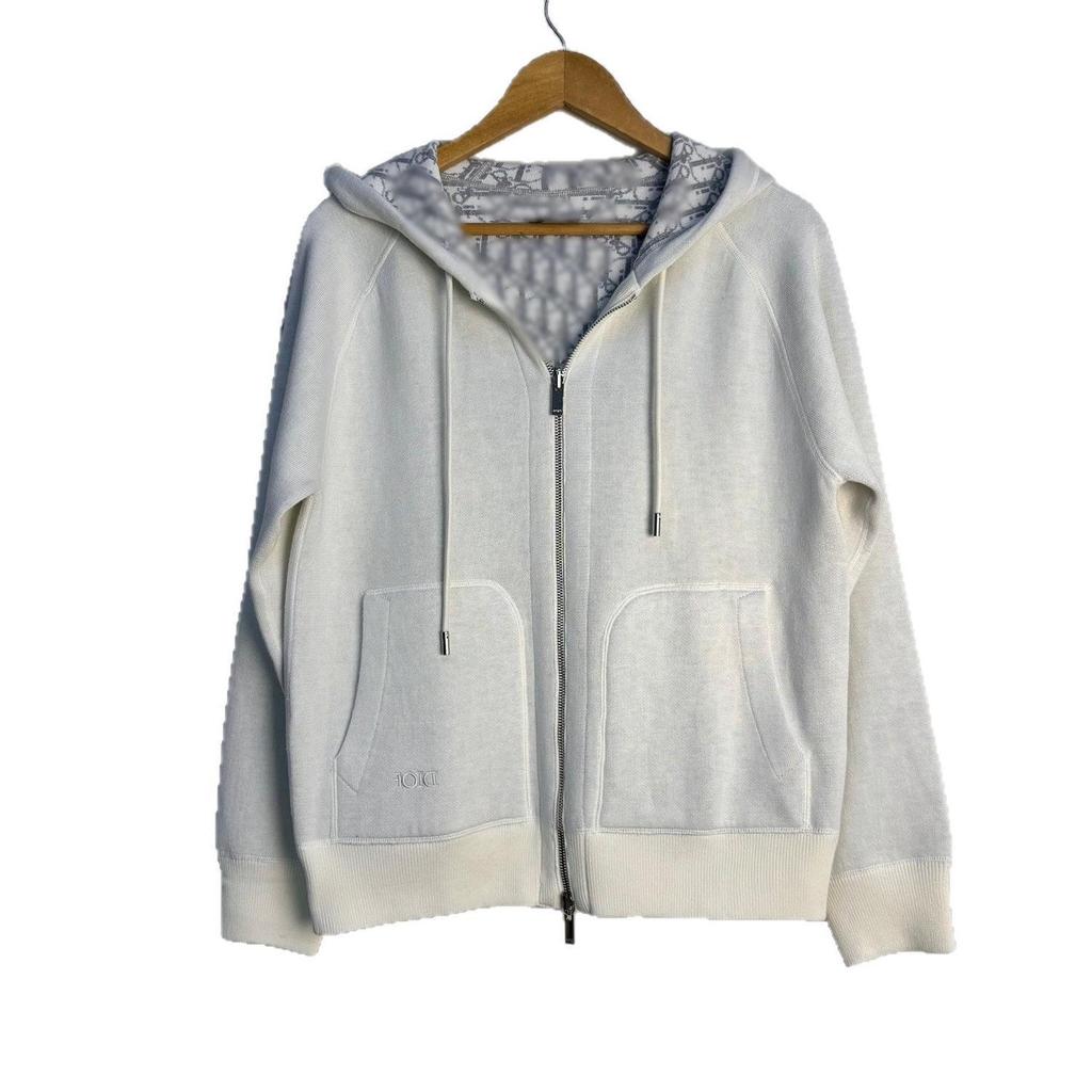 Nanyou 25SS Унисекс Двусторонний Вязаный Кардиган с Капюшоном для Осени/Зимы
