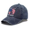 Women Men Adult Washed Printed Baseball Cap Washed Cotton Daddy Hat