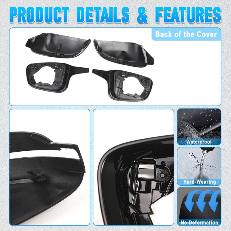 Set Rearview Mirror Housing Mirror Cover Cap  Frame Base for  BMW M2 G87 G80 G81 Touring G82 G83, i4 M50 -2024  51168746847,