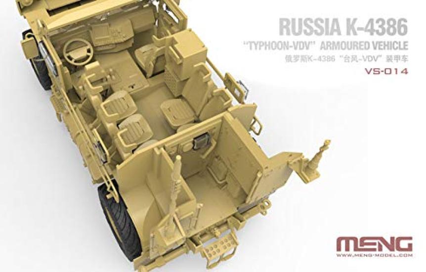 Meng Model Russian Army Wheeled Armored Vehicle Typhoon VDV Plastic Model MVS014 1/35 K-4386