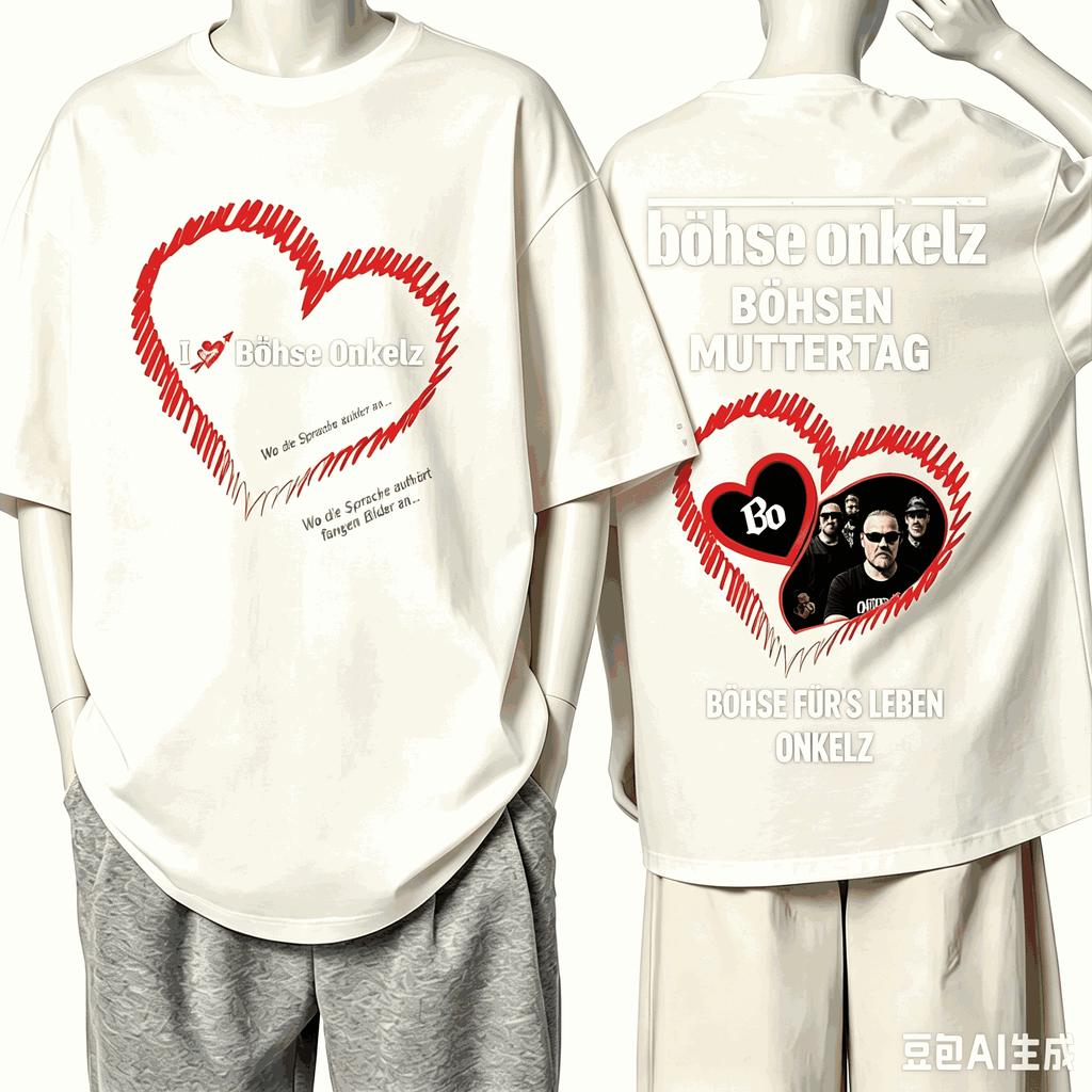 Bhse Onkelz For Fan Gift Tshirt Unisex Unisex Harajuku Oversized Unisex Short Sleeve Streetwear High Quality Couples Classic Soft