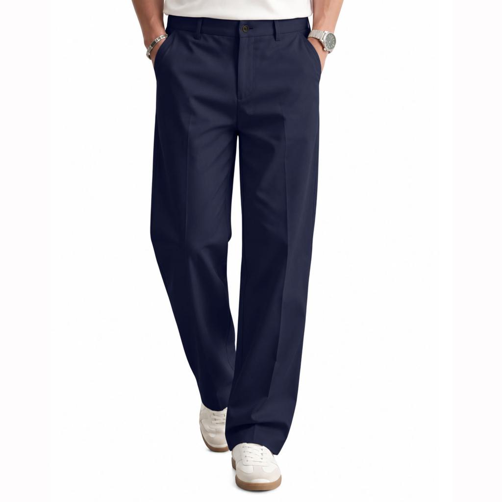 Мужские прямые повседневные брюки для весны и осени, Business Casual, для повседневной носки