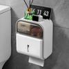 Waterproof Toilet Paper Holder Multipurpose Draw Tissue Box Easy Install Tissue Container Kitchen