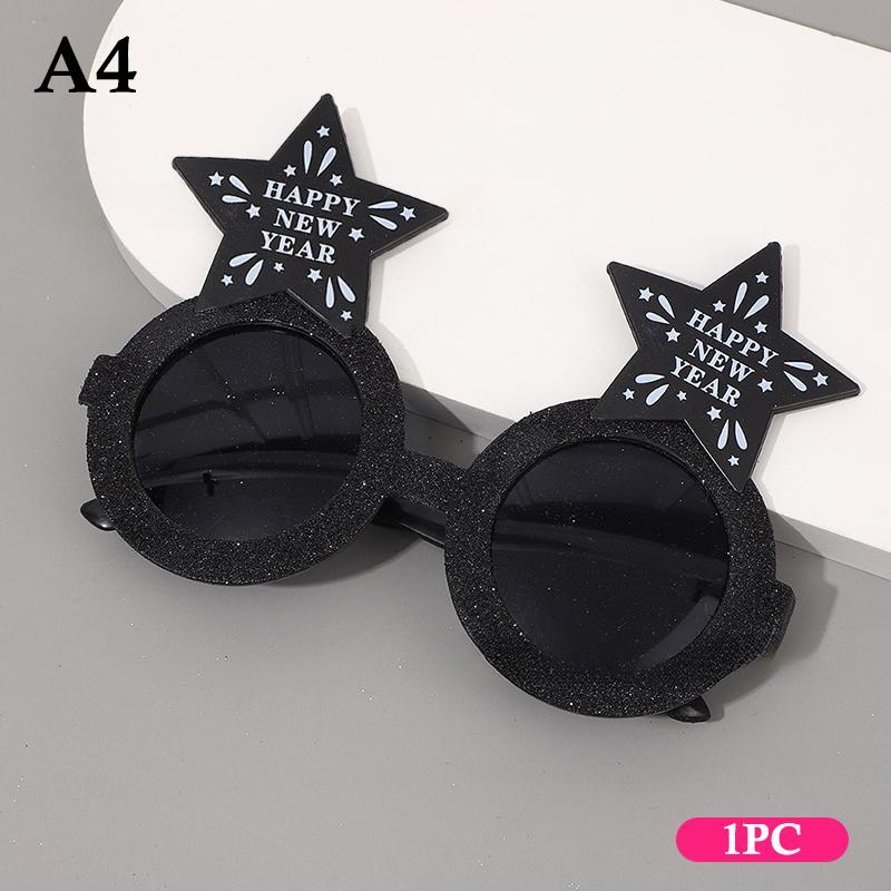 2026 год Очки Смешные очки Вечеринка в канун Нового года Украшение Фотобудка Реквизит ПК Солнцезащитные очки Рождественские принадлежности 1/3/4 шт.