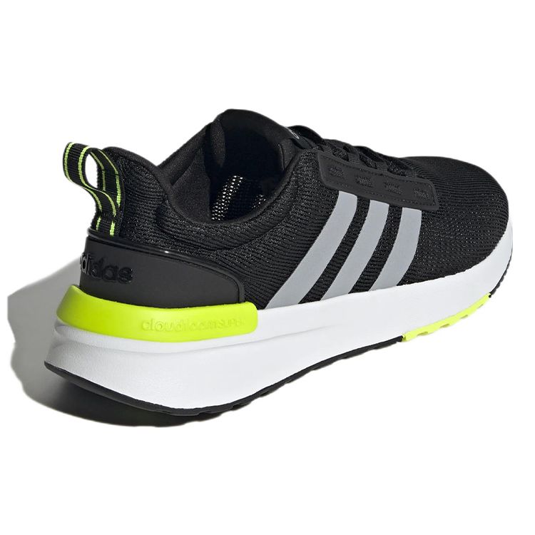 Adidas Neo Racer TR21 Lace-Up Flat Fabric Low-Top Casual Running Shoes Men Sneakers Black White GX0651