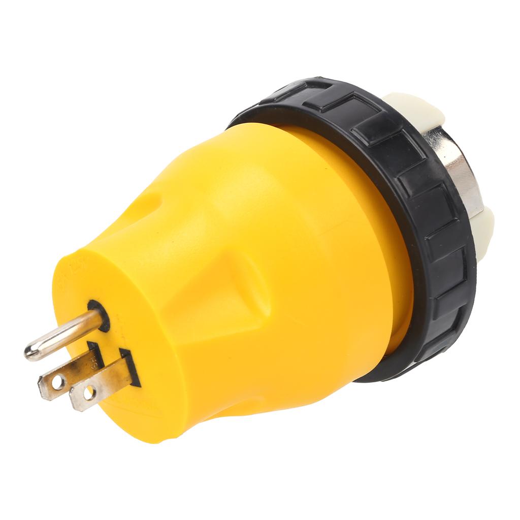 Электрический адаптер RV с блокировкой 15A вилка папа на 50A розетка мама поворотная блокировка разъем шнура питания вилка США 125В