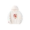 Sports Lifestyle Series Hooded Pullover Printed Letter Drop Shoulder Sweatshirt Women Sweatshirt Corn-White Flower 162418709-2