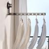 Wall-mounted Suction Cup Clothes Drying Rack Space Aluminum Retractable Laundry Rack  Indoor