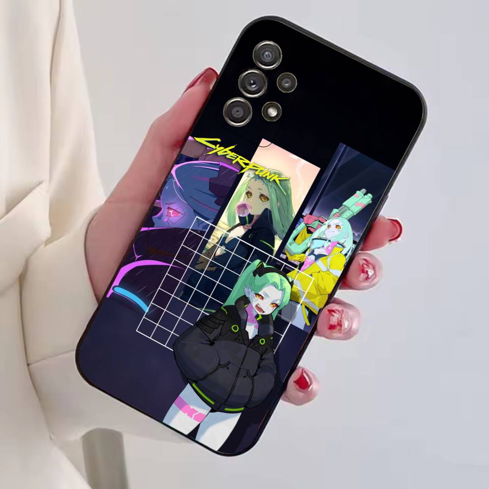 Чехол для телефона Game C-Cyberpunk Черный Силикон Мягкий Для Samsung S25,S24,S21,S22,S23,S30,Ultra,S20,Plus,Fe,Lite