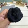 Ретро Бархатная Брошь-Булавка на Воротник Камелия Черный Цветок Траурные Броши Корсаж для Галстука Женский Костюм Рубашка Галстук Ювелирные Изделия