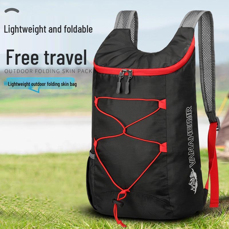 Cross-Border Summer Travel Backpack: Men's/Women's Foldable Hiking & Sports Bag