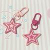 Cute Pentagram Pendant Keychain Girl Students Star Phone Key Chain Jewelry Gifts Backpack Earphone Case Decoration Charms