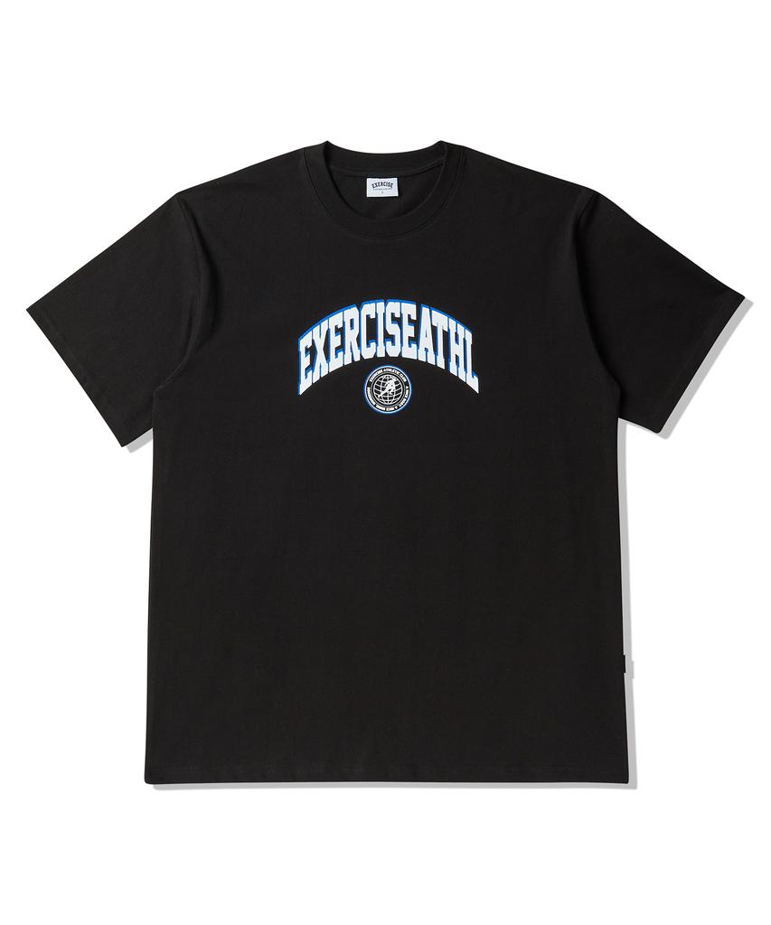 EXERCISE E.X.R Athl Logo Emblem T-Shirt_Black