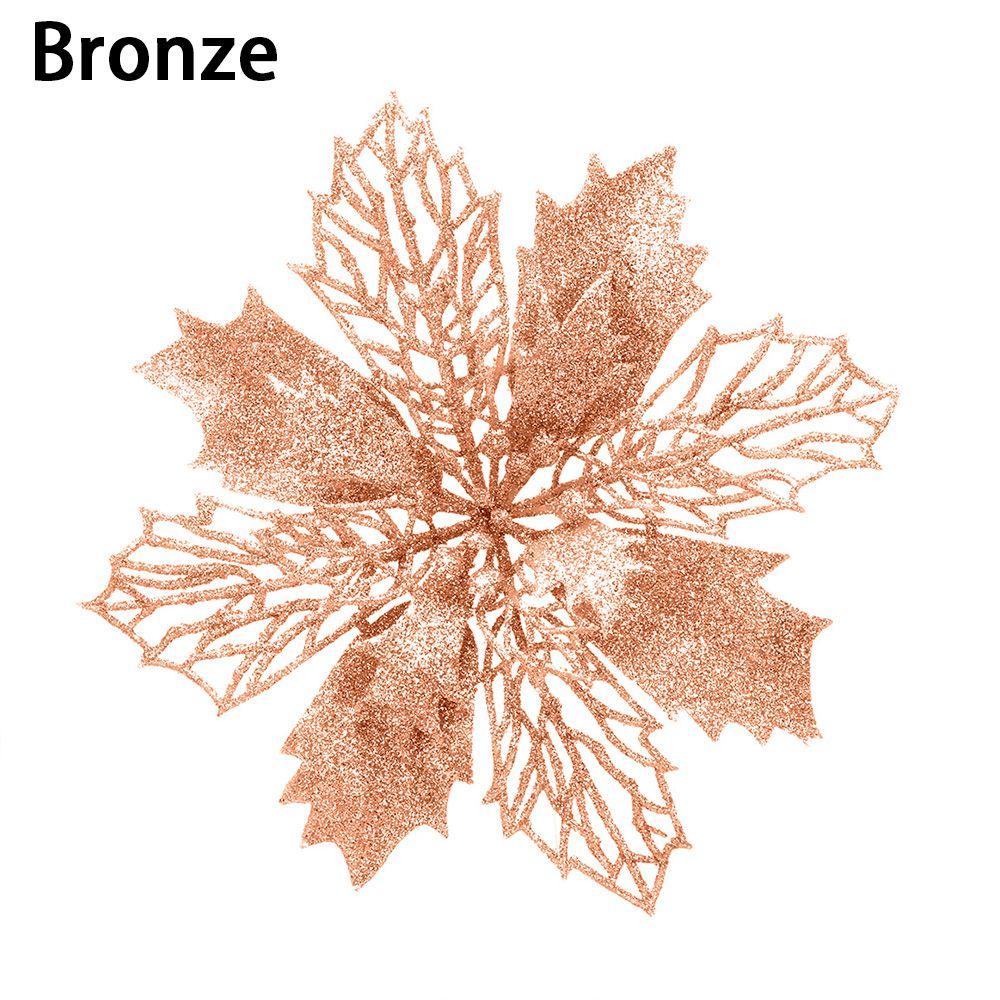 New Year Decor Christmas Flowers Fake Flowers Home Xmas Ornaments Christmas Tree Decorations