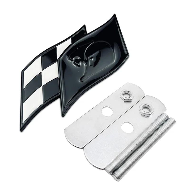Car Front Grille Emblem Tail Box Metal Bagde Sticker