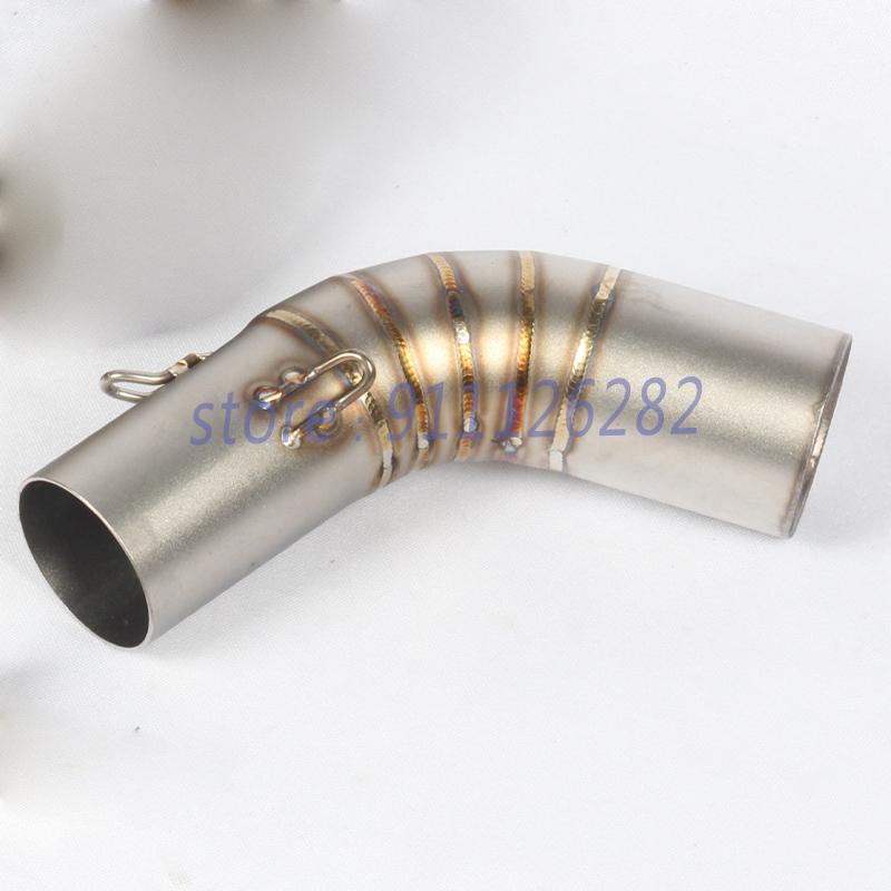 Slip On For KTM DUKE 200 390 RC125 2013 2014 2015 2016 Motorcycle Exhaust Escape System Modified Muffler 51mm Middle Link Pipe