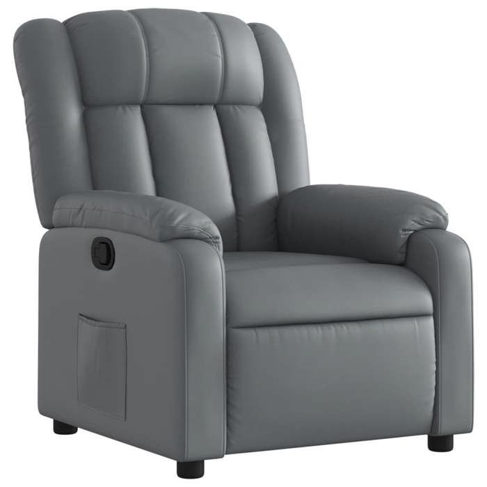VidaXL Fauteuil Inclinable, Chaise avec Repose-pieds, Siège avec Dossier et Accoudoirs, Meuble de Salle de Séjour, Moderne, 373563