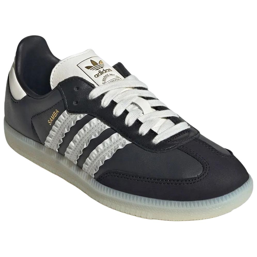 adidas Samba Оборки Полоски Пак - Черный Молочный Женские Кроссовки Карбоновый Основной Черный JR8831