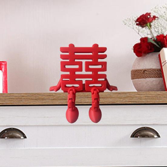 1/2 шт. 3D-печатная фигурка персонажа Си Красная фигурка персонажа Си с подвижными ногами Подвижные суставы Двойная игрушка-непоседа Си Украшение