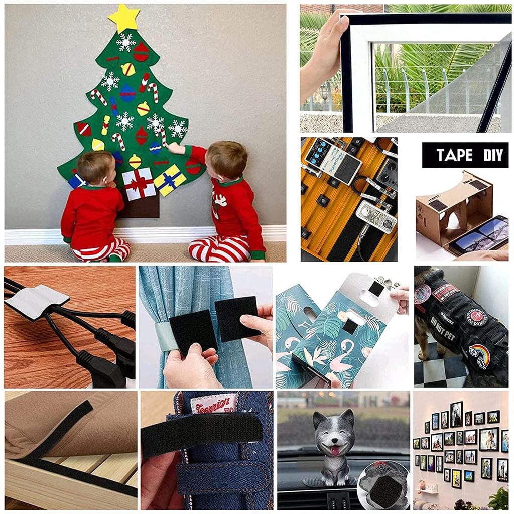 LIKENNY LIKENNY Velcro Прочная липучка Ширина 30 мм x Длина Набор молний Сильный клей Тепло Для экрана Для промышленного коммерческого использования Двусторонний