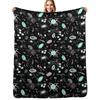 Microbiology Throw Blanket Multi Use Warm Blanket for Living Room Bedroom