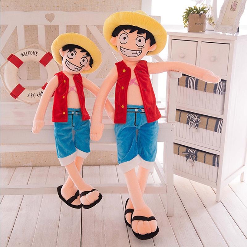 Очаровательная плюшевая кукла Луффи из One Piece Мультяшная Идеальный Подарок Для Детей