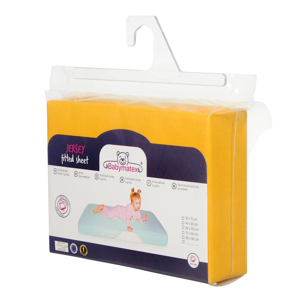 Jersey fitted sheet 70x140x10