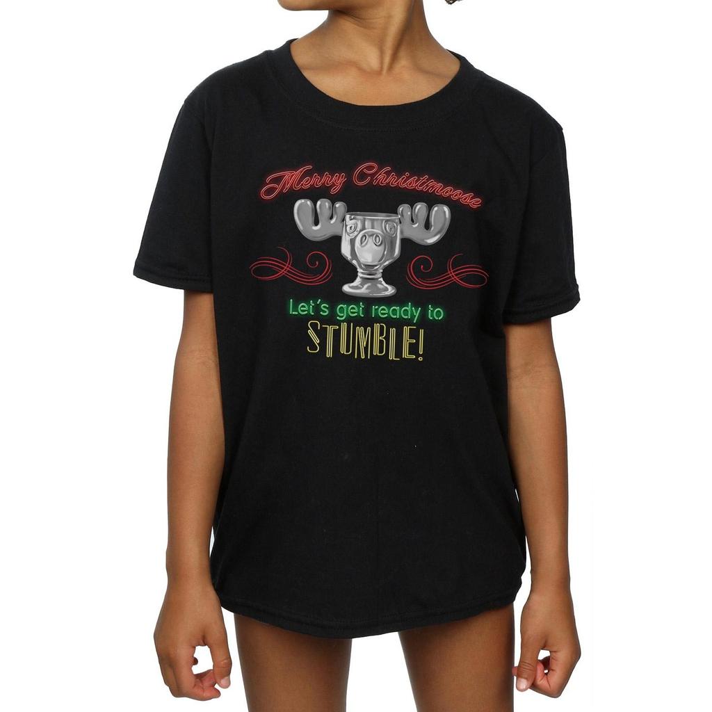 National Lampoon´s Christmas Vacation Girls Moose Head Cotton T-Shirt