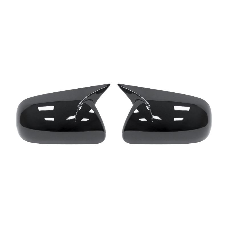 Rearview Side Mirror Covers Caps For Toyota Corolla 2007-2013 Vios Yaris Sedan P90 2008-2013 Carbon Fiber Gloss Black