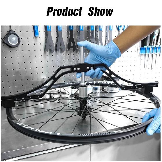 LEBYCLE Bicycle Wheel Alignment Gauge Bike Flower Drum Circle Center Positioning Calibrator For Bike 16" To 29" 700C Wheel Tools
