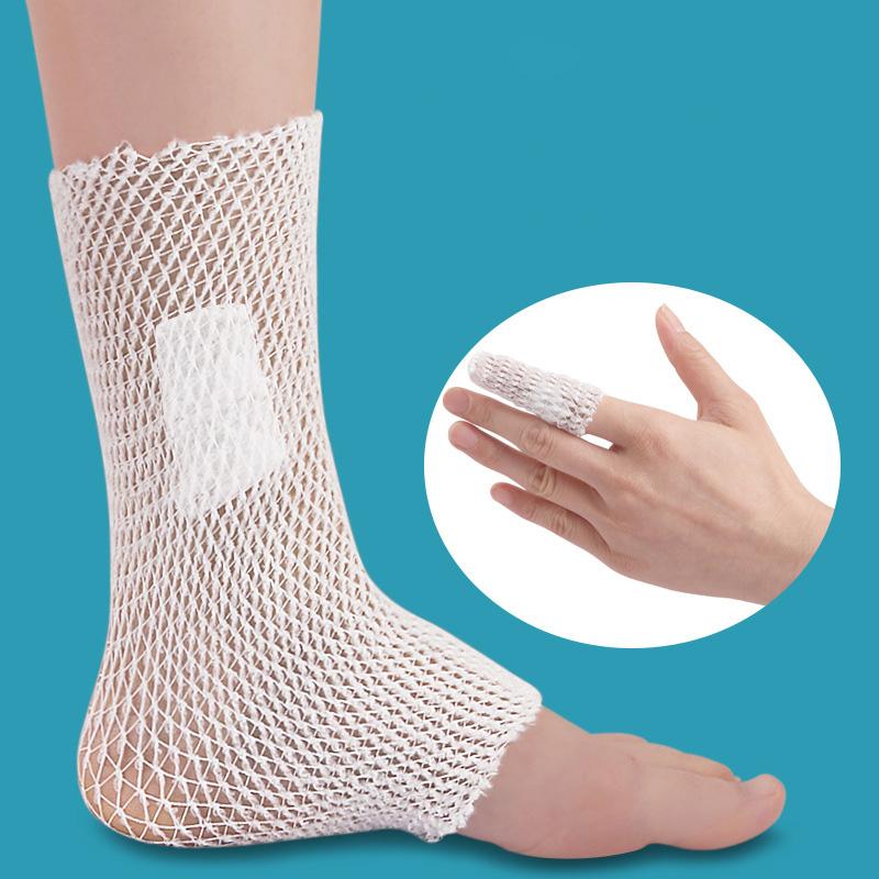 1 рулон эластичной сетчатой повязки для ран, сетчатой трубчатой повязки, сетчатой трубки, трубчатой марли, фиксирующей дышащей повязки для взрослых, запястья