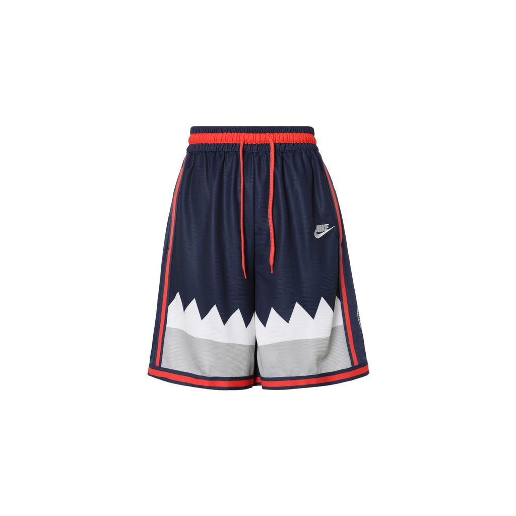 Nike Dri-FIT DNA+ Color Block Drawstring Waist Straight Leg Basketball Shorts Men Shorts Midnight-Navy FB9033-410