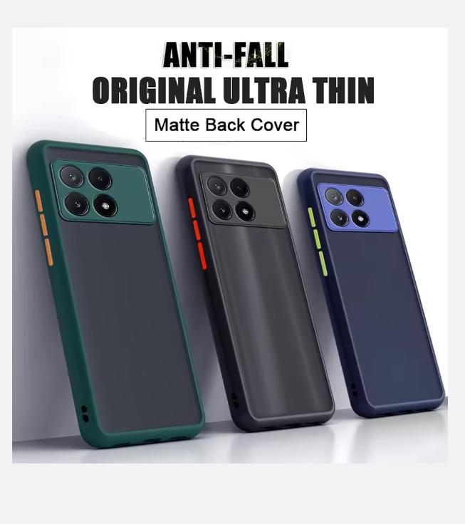 For Xiaomi Red Rice Shockproof Armor Matte Case For Xiaomi Red Rice K70 Pro K70 GT X3 NFC M5 M4 M6 Pro F5 Pro F3 F4 F6 Bumper Shockproof Phone Cover