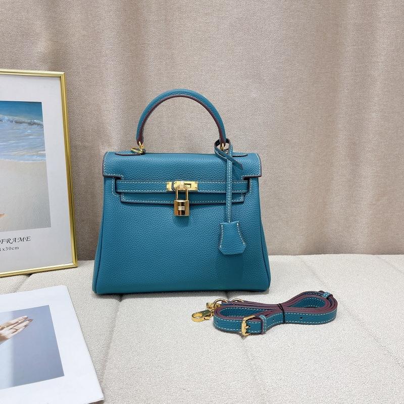 New Top Layer Cowhide Soft Leather Fine Lychee Pattern Leather Stitching Bag Genuine Leather Women's Bag Handbag Crossbody Bag