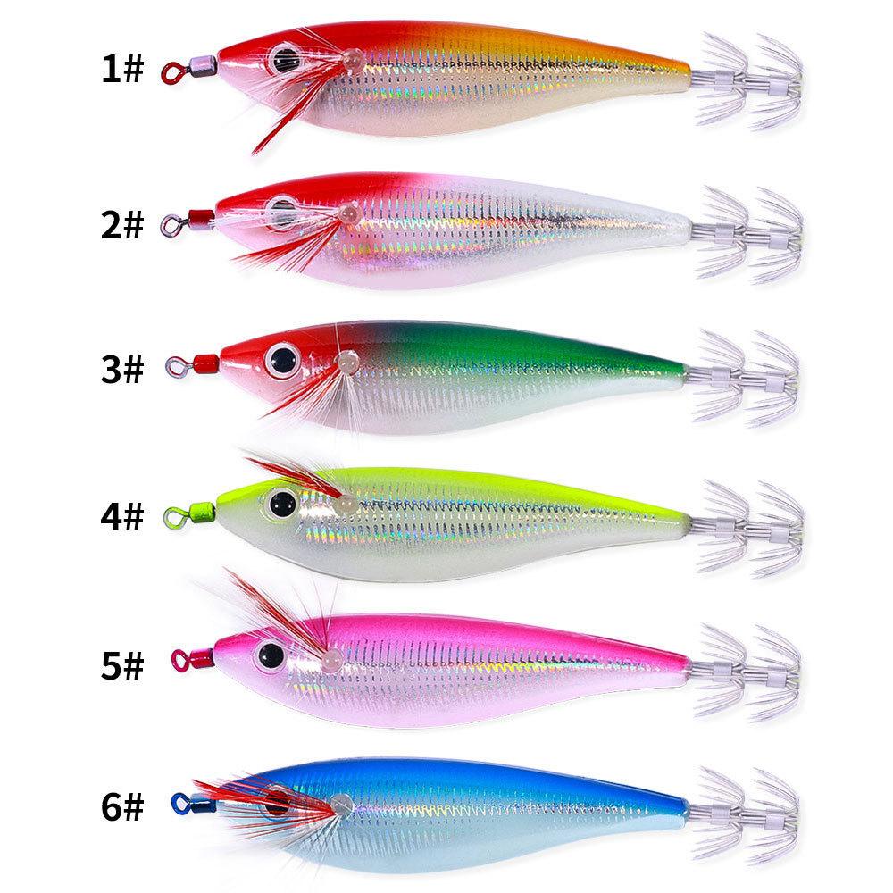 Luminous fishing bait10cm10gRound-bellied shrimp, squid hook, horizontal shrimp, wooden shrimp, special artificial bait for nigh