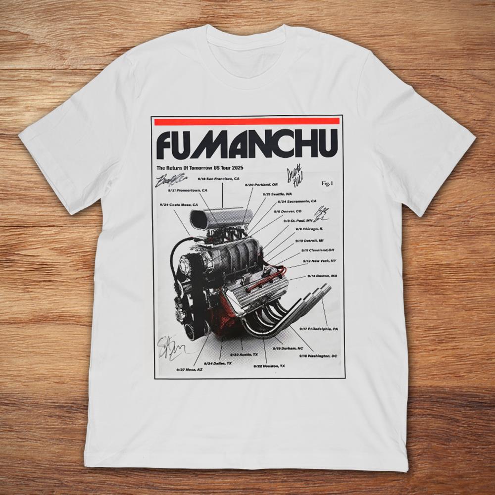 Fu Manchu Band Tour 2025 Gift For Fan Full Size S to 5XL T-shirt Unisex T-Shirt