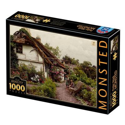Пазл D-Toys из 1000 деталей, 77417-MO03, Педер Мёрк Мёнстед: Дети в цветочном саду, 47 x 68 см