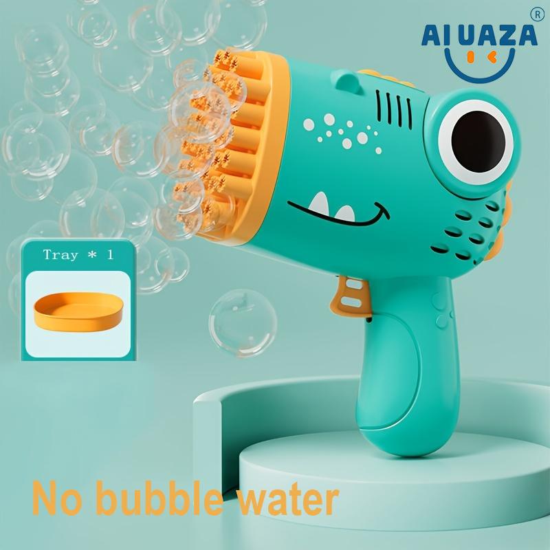 AIUAZA Dinosaur Bubble Gun With 40 Holes, An Outdoor Bubble Machine Toy, A Gift For Holidays And Festivals,