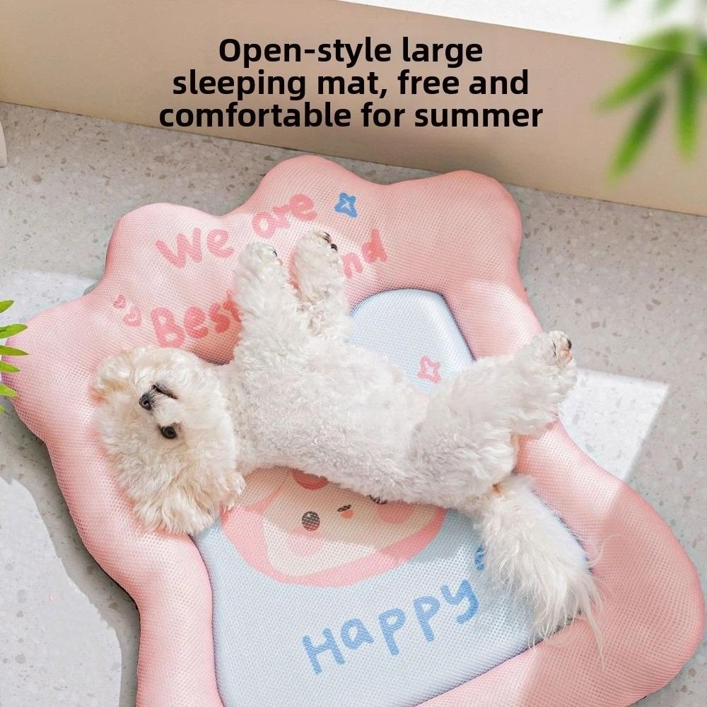 Cute Cartoon Pattern Pet Cool Cushion Non-slip Breathable Dog Sofa Bed Waterproof Removable Dog Sleeping Bed Summer Season