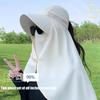 Ice Silk Breathable Outdoors Sunscreen Scarf Hat Summer Protection Sunscreen Uv Protection Three-Dimensional Sunscreen Scarf