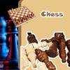 Роскошный деревянный шахматный набор с премиальной складной шахматной доской и элегантными фигурами