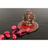 Металлический Пагди Господь Ганеша на Круглой Подставке