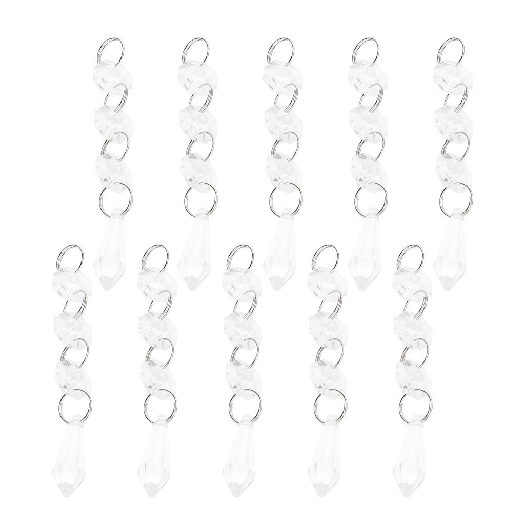 10pcs Bag Acrylic Bead Strands Chandelier Bead Lamp Chain Wedding Party Decoration