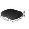 Car Booster Cushion With Memory Foam Hardened Anti-skid Driver Memory Foam Lumbar Pillow Suede Seat Height Inclined Cushion
