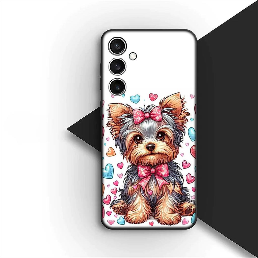 Casing for Apple iPhone 12 13 Pro Max Mini ProMax X XR Air 13Pro XS Phone Cover Soft Case Yorkshire Terrier Yorkie Dachshund Dog