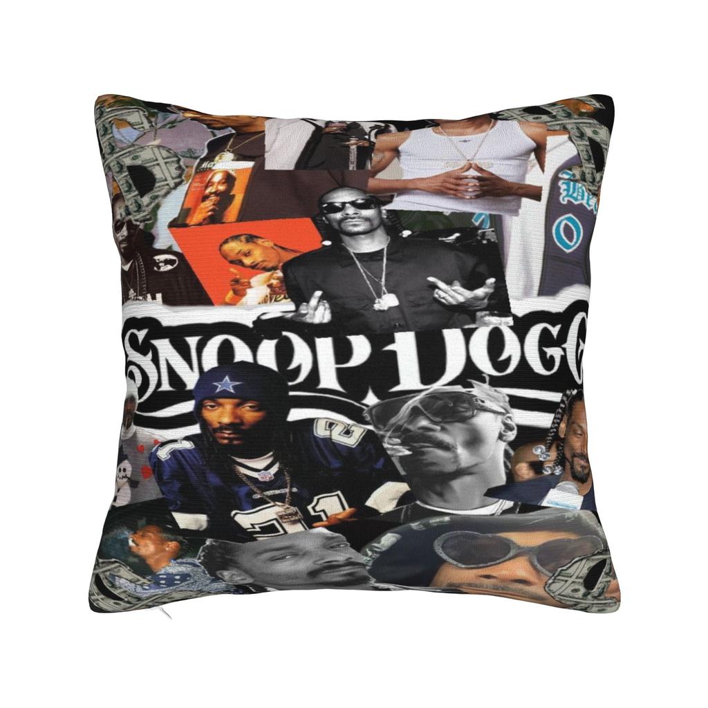 Наволочки Snoop Dogg Мерч Мягкая Наволочка Чехол для Декоративной Подушки Декор Автомобиля На Молнии Разные Размеры