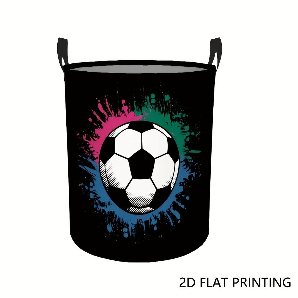 1 Patterned Folding Laundry Basket, Large Capacity Heavy-Duty Collapsible Laundry Hamper, Portable Dirty Clothes Basket, Suitable for Home, Dorm, Bedr