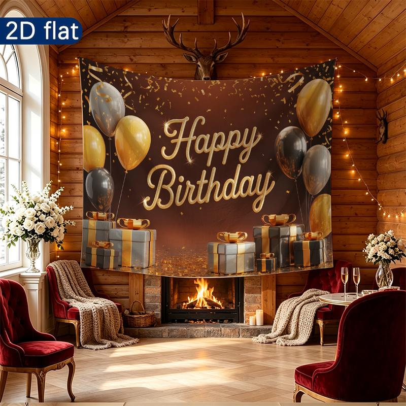 Party Backdrop Happy Birthday Birthday Photo Booth Background Front Door Decor