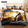 Shark Duvet Cover Set Microfiber Hawaiian Beach Theme Bedding Set Underwater Ocean Sea Themed Double Queen King Size Quilt Cover